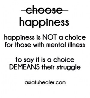 Happiness is not choice